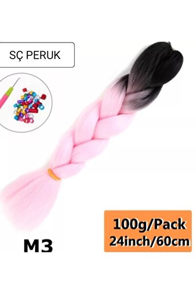 SÇ PERUK M3 -jumba Saçafrika Tiwist Örgülük Saç Afrika Örgüsü Rasta Tiwist Ze...