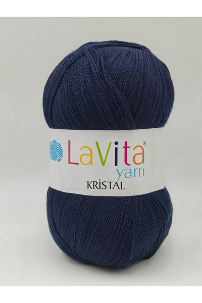 LaVita Yarn Kristal El Örgü İpi %100 Akrilik 100gr (9779 LACİVERT)