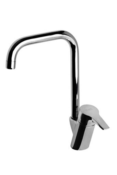 Newarc Gri Köşe Borulu Evye Mutfak Bataryası - 891881