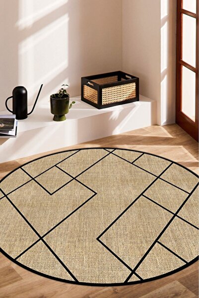 Decomia Home سجادة غرفة المعيشة والمطبخ الرقمية غير القابلة للانزلاق والقابلة...