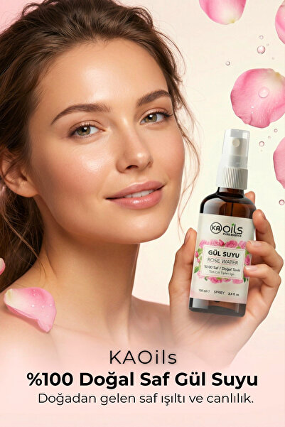 KAOils Pure Essence KAOils %100 Saf Gül Suyu (Rose Water) 100 ml - Doğal Gül ...