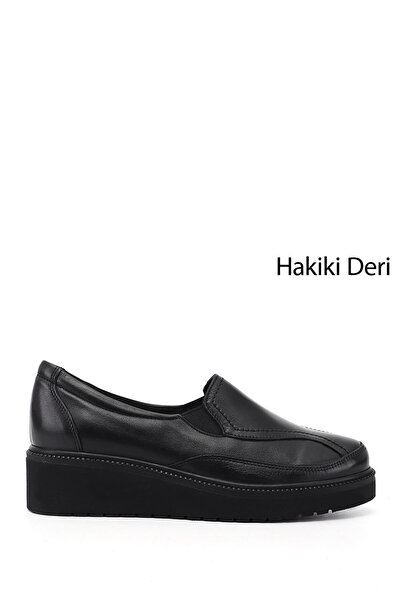 GÖNDERİ(R) Γυναικεία παπούτσια από γνήσιο δέρμα με μαύρη σόλα