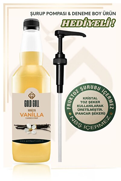gold gull Vanilya Aromalı Kahve Ve Meyve Şurubu 700 ml.