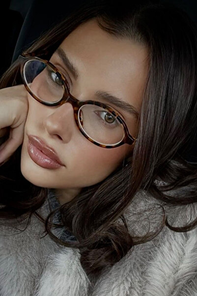 Eyesofia Oblamow Unisex Uv400 Filtered Leopard Blue Block Glasses