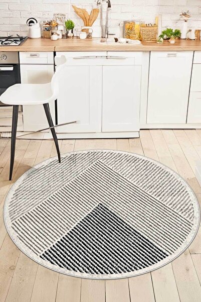 Decomia Home Dijital Kaymaz Yıkanabilir Modern Mutfak Halısı Salon Halısı Yol...