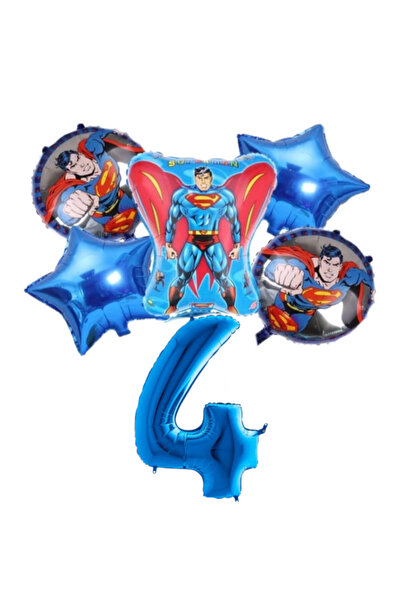 MFM 4 yaş Süperman folyo balon seti 100cm