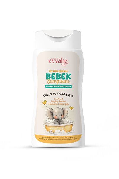EVVAHE DOĞAL Baby Shampoo with Herbal Content (190 ml)