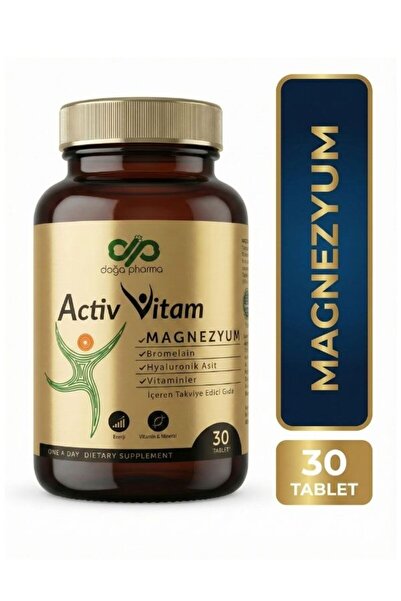 Activ Vitam 4'lü Magnezyum (Sitrat Taurat Glisinat Malat) Tip II Kolajen Brom...
