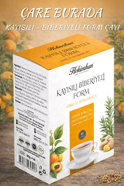 hekimhan bitkisel Kayısılı - Biberiyeli Form Çayı