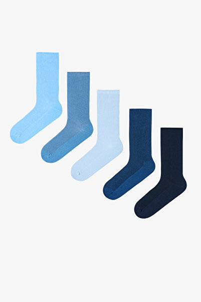 Penti 5 Pairs of Cotton Ribbed Colorful Socks