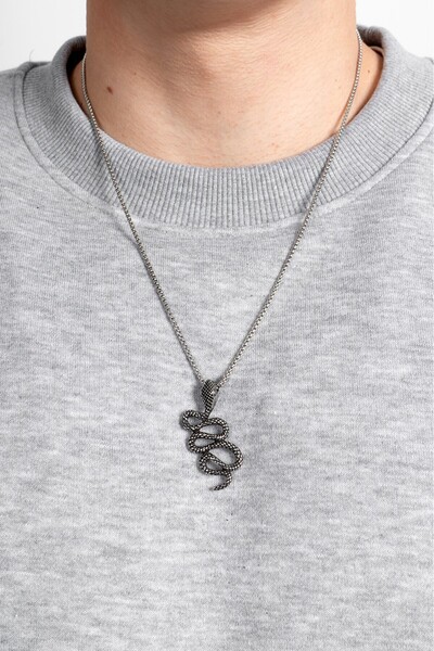 UKHWD SUPPLY 316L Steel Snake Necklace