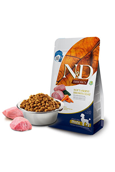 N&D Brown Kuzu ve Havuç Kahverengi Tüylü Mini Irk Tahılsız Köpek Maması 2 Kg