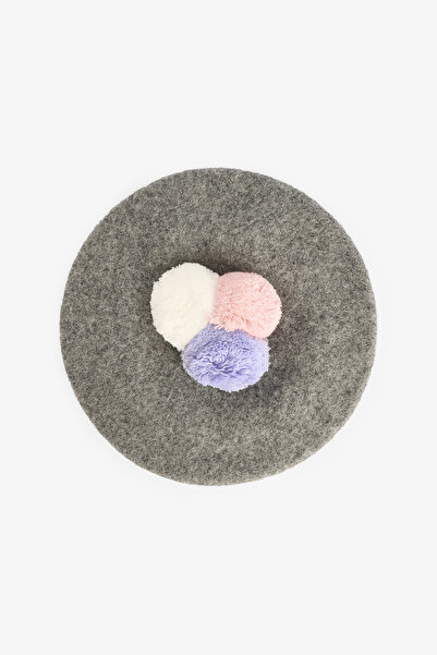 Penti Siyah Gri Kız Çocuk Lucia Şapka