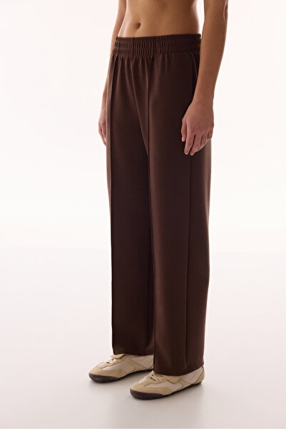 Penti Brown High Waist Straight Leg Modal Pants