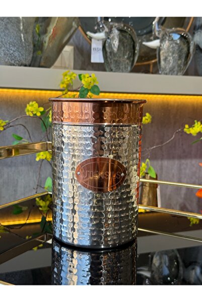 YASAR CONCEPT حامل ملاعق من الفولاذ المقاوم للصدأ من إينوكسيا، فضي وردي