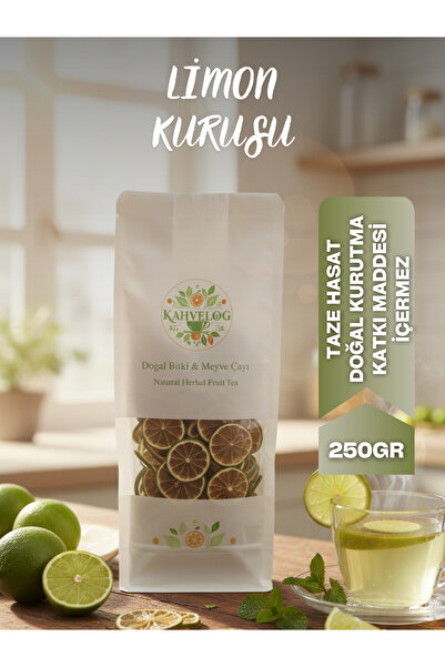 KAHVELOG Limon(lime) Kurusu 250gr(Doğal Kurutulmuş, Katkısız)
