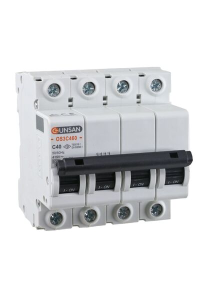 Günsan Elektrik Günsan Valta Otomatik Sigorta 4 Kutup 6kA C Tip 40A