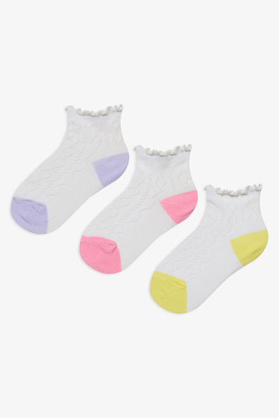 Penti 3-teilige Socken mit süßen Rüschen für Mädchen