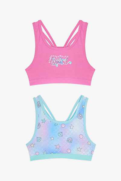 Penti Top sport multicolor pentru fete Shell din 2 piese