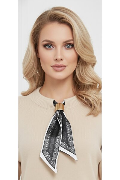 akrilik Women's Scarf-Tricot Sweater