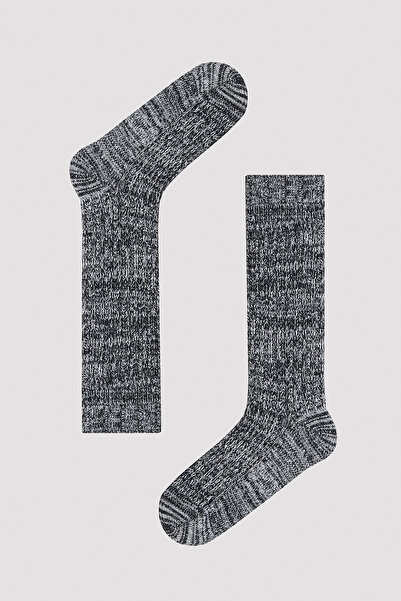 Penti Soft Jakarlı Siyah Tozluk