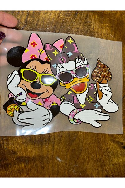 Gönülden Tasarım Majica sa transferom Minnie Maurice i Daisy Duck - 19x16 cm,...