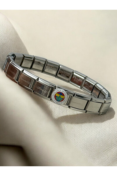 MAC CENTER İtalyan Çelik unisex -kadın bileklik-erkek Bileklik fenerbahçe sev...