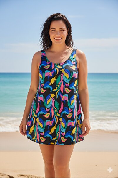elma abone LARGE SIZE DRESS SWIMSUIT