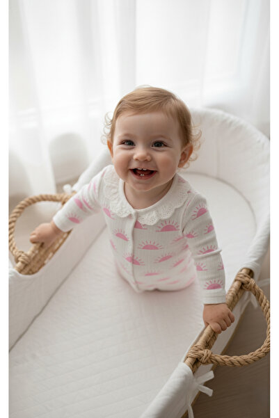 BUUFUU Baby Girl Set Long Sleeve Cotton with Ruffled Collar 0-6 Months