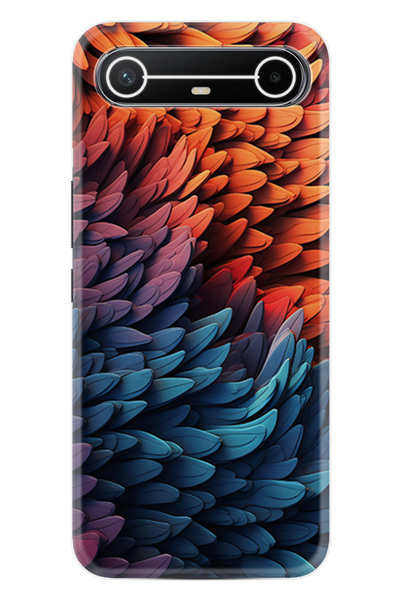 TECNO Spark Slim (KM9) Kılıf Boutique Baskılı Resimli Yapraklar Pcode -090