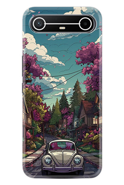 TECNO Spark Slim (KM9) Kılıf Boutique Baskılı Resimli Tosbağa Pcode -084