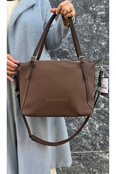 çantamgelsin Just Polo Women's Large Size Shoulder Bag with Adjustable Long S...
