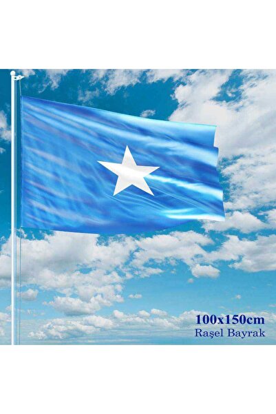 Asilmeydan Somali Bayrağı - 100x150 cm (1 metre x 1,5 metre) - Raşel Kumaş