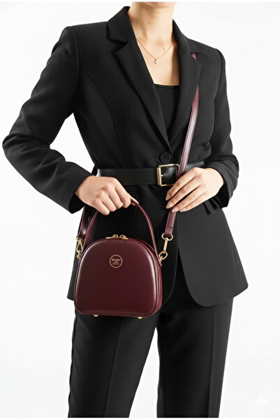 Çanta Trend Geantă de mână și de umăr pentru femei Burgundy