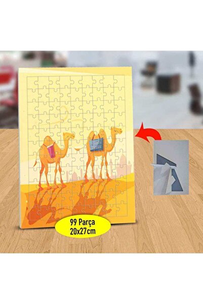 Asilmeydan Çölde Giden Develer 99 Parça Puzzle Yapboz Tablo-1284-11092