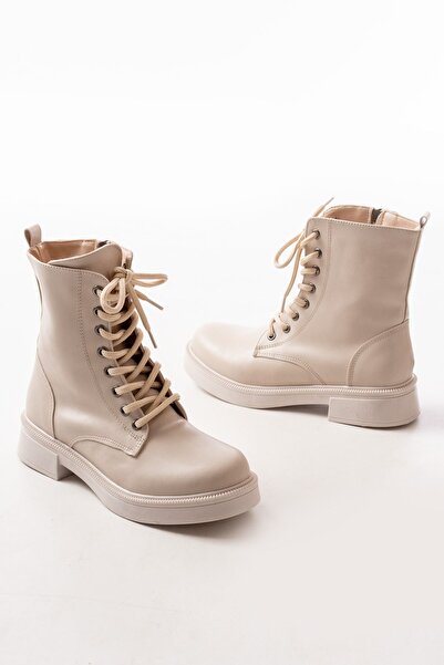 Deribank Vegan Leather Zippered Women's Boots