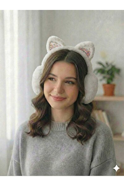 MODA SICAK TUTAN KEDİ KULAKLI PELUŞ KULAKLIK