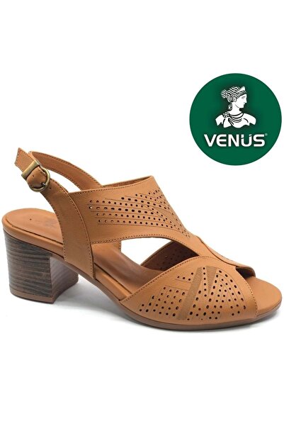 Venüs Limbati Genuine Leather Comfort Orthopedic Women's Sandals Taba