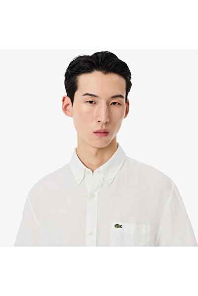 Lacoste قميص كتان بأكمام قصيرة - CH5699-00-001