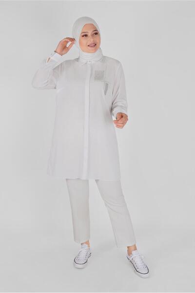 Alvina 20141 Модель туніка з каменним принтом