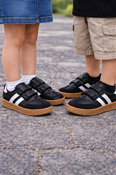 ALTUNTAŞ Boys - Girls Velcro Non-Slip Sole Casual Sports Shoes School Shoes B...