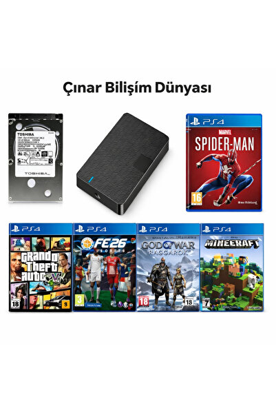 Sony 500gb Ps4 v11.00-v12.52 Golden Hen Taşınabilir Oyun Diski