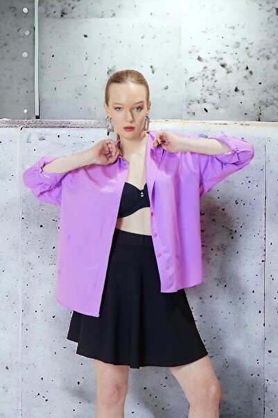 HAKKE Oversize Uzun Basic Gömlek