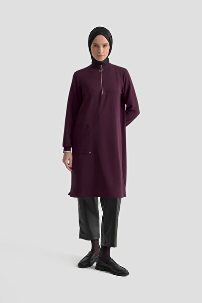 Armine TREND Kolları Ribanalı Yarım Fermuarlı