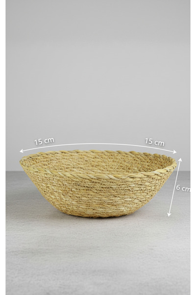 es home collection Hasır Ekmek Sepeti