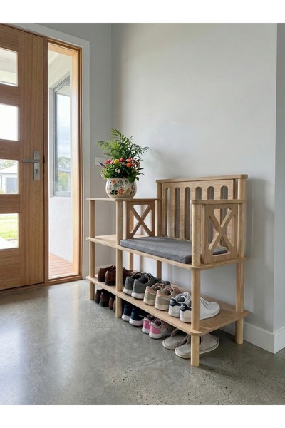 ÇMD ÇAKIR MOBİLYA DEKORASYON Sentova Vestiyer –Oturaklı - Minderli Modern Aya...