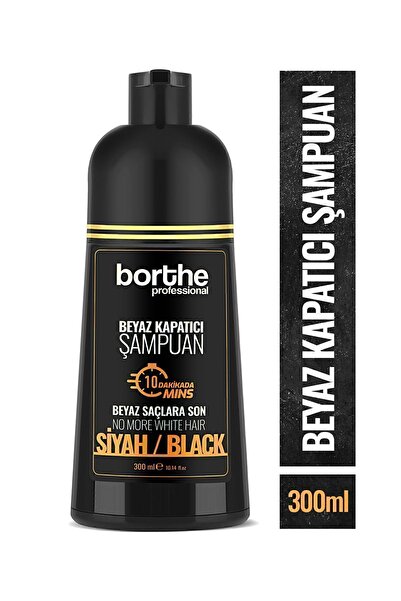 Borthe Saç Siyahlaştırıcı Şampuan Beyaz Saçlar Için 300 ml