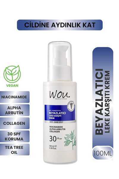 WOU World of Unique Wou Leke Karşıtı Beyazlatıcı Krem SPF30+ 100 ml