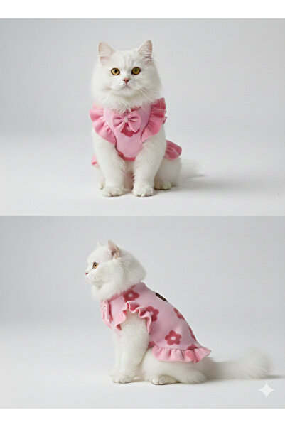 Winnie The Pet Kız Kedi kıyafeti Fırfırlı Kazak Farklı RENK Seçenegiyle. Lütf...