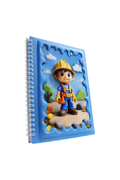 OMATEK SMART TECHNOLOGIES دفتر ملاحظات حلزوني ثلاثي الأبعاد لعمال البناء